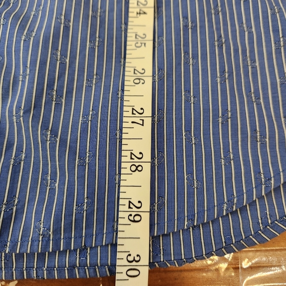 Robert graham blue striped paisley long sleeve cuff shirt sz s (42)16.5 - Picture 8 of 15